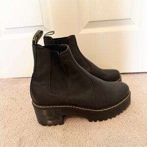 Black Leather Ankle Boots